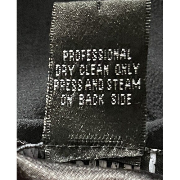 Vtg CAROLE LITTLE Woman Whimsigoth Boho Embroidered Beaded Black Silk Tunic 2X - Picture 8 of 8